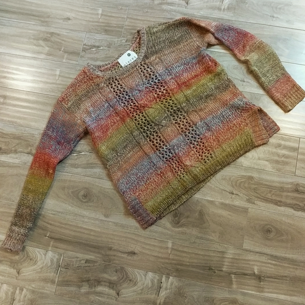 Kensie Multicolor Striped Sweater